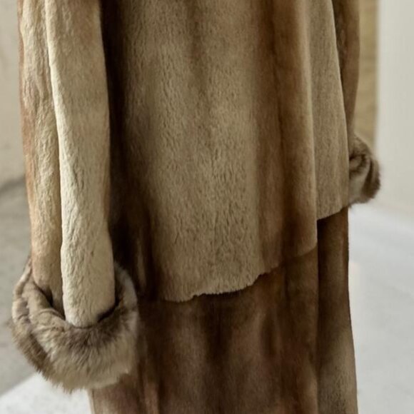 Vintage Full-Length Mink Fur Coat semi-sheared - Picture 5 of 6